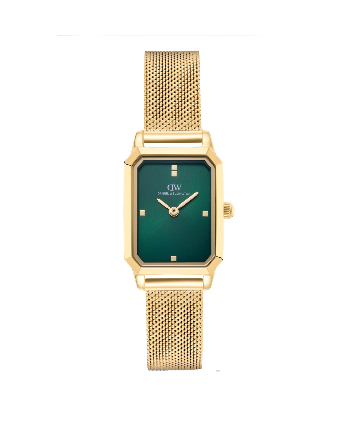 Octagonal Analog Emerald Gold