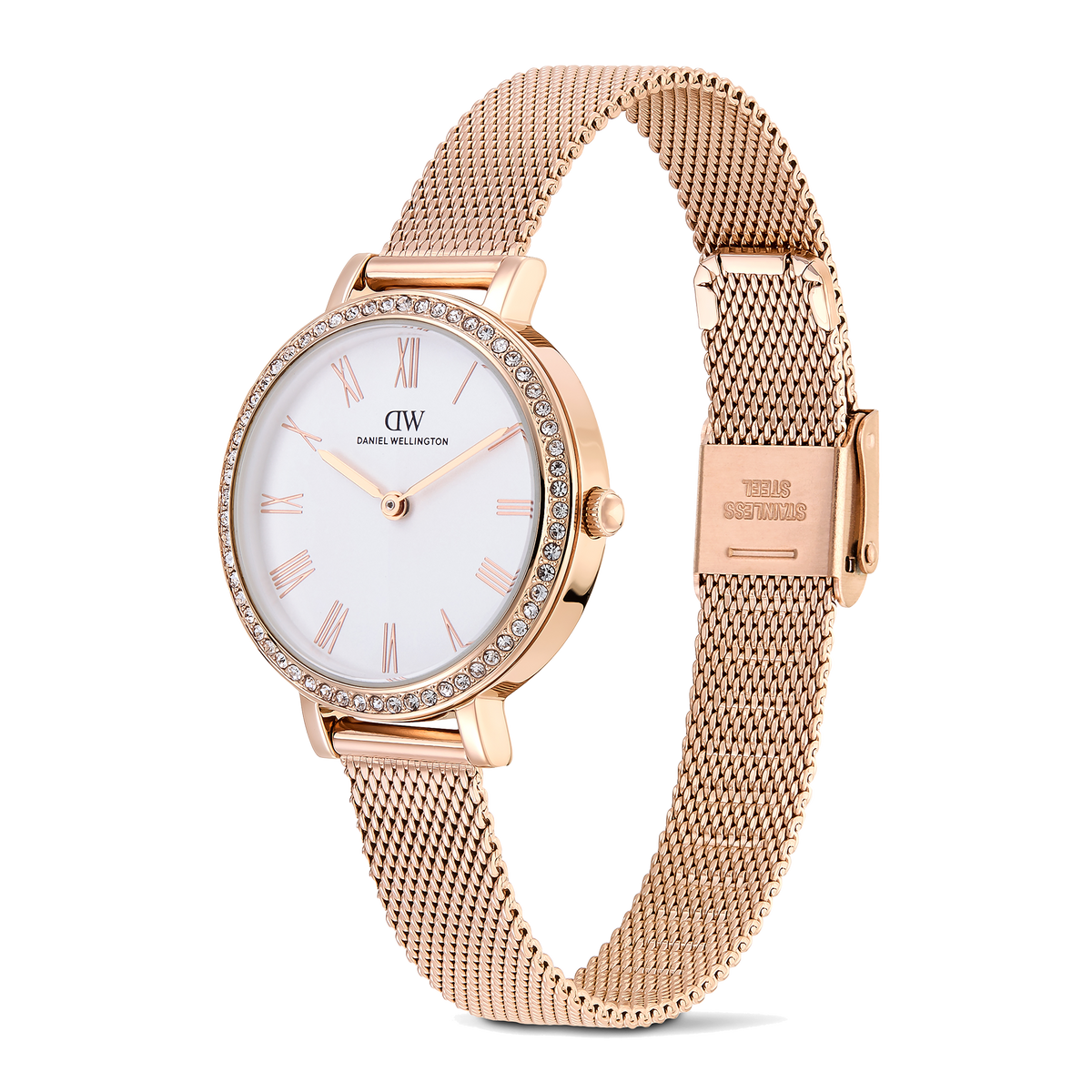Round Analog Bezel Rose Gold