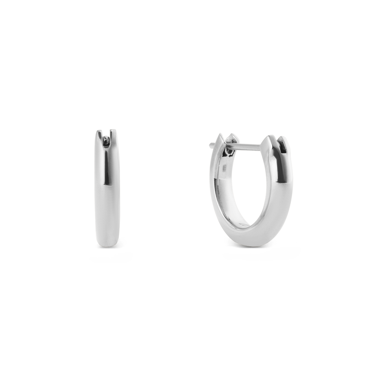 Arch Earrings Silver 9mm