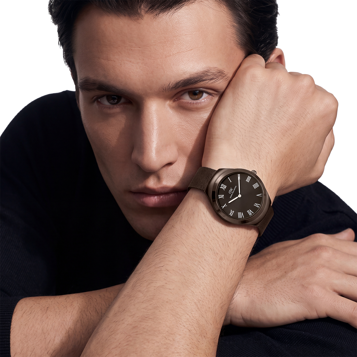 Round Analog Mesh Brown