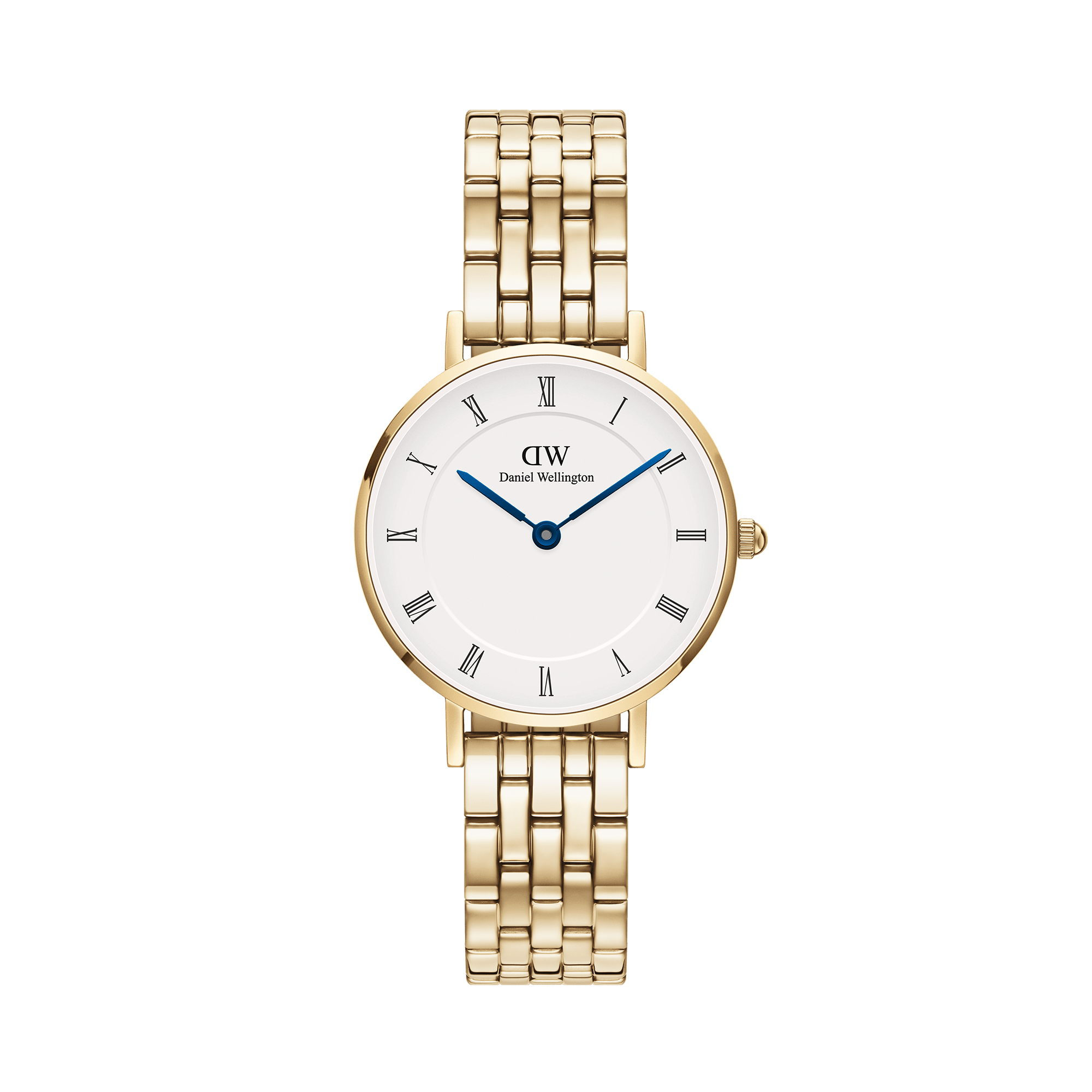 Shop Petite Roman Numerals 5-Link Gold Online