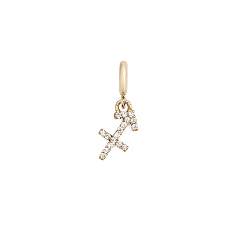 Zodiac Watch Charm Gold