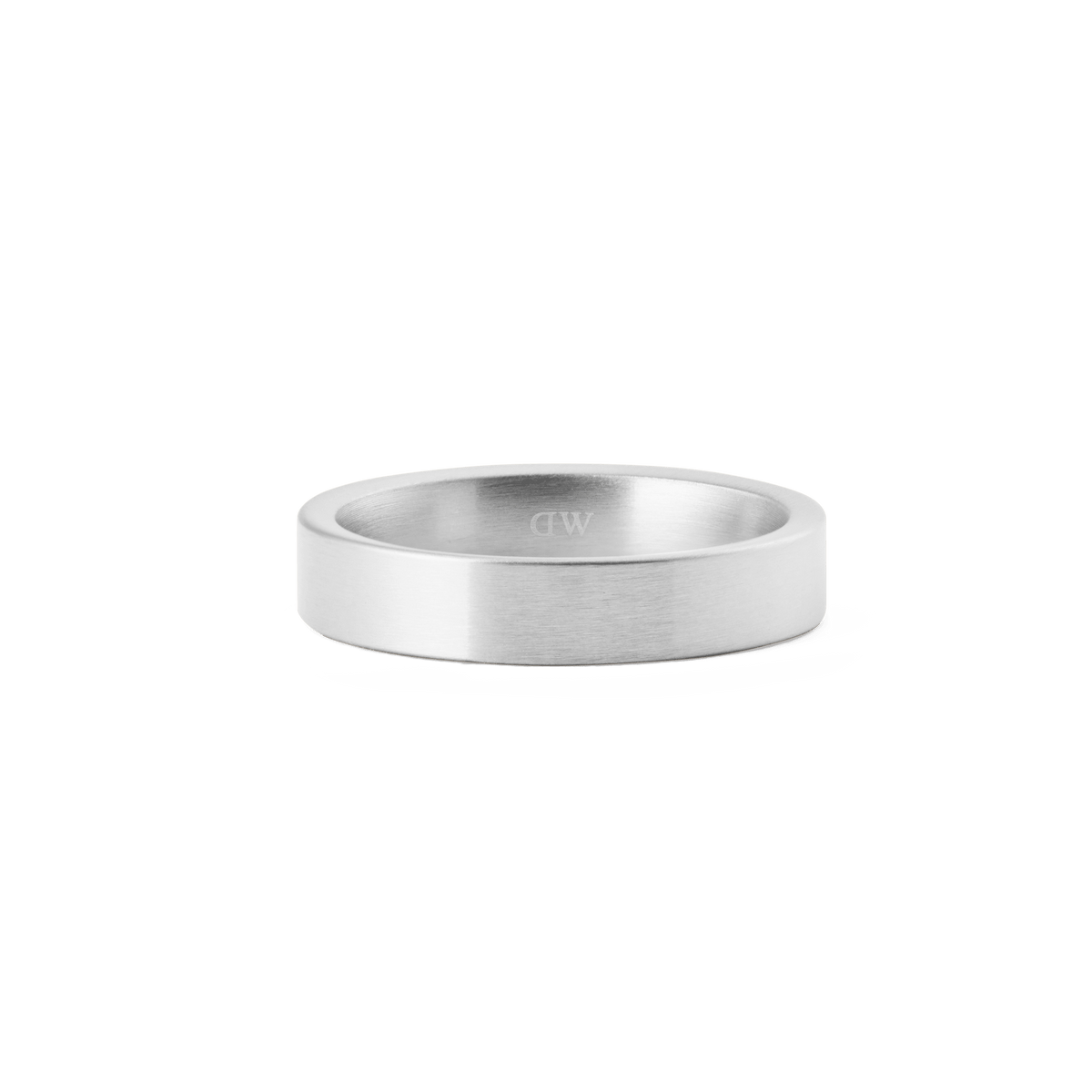 Line Ring Brushed Silver 4.5mm