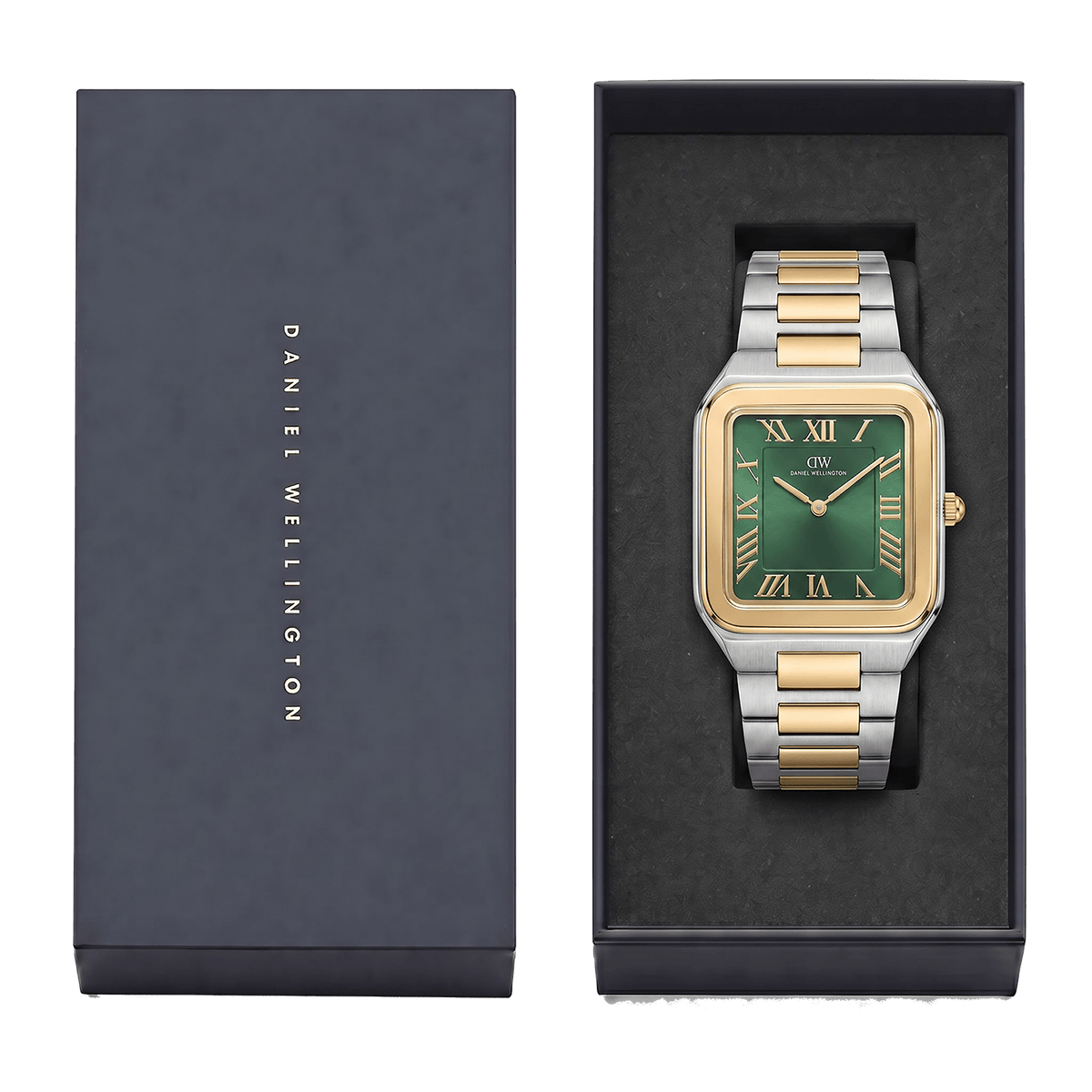 Square Analog Emerald Two Tone