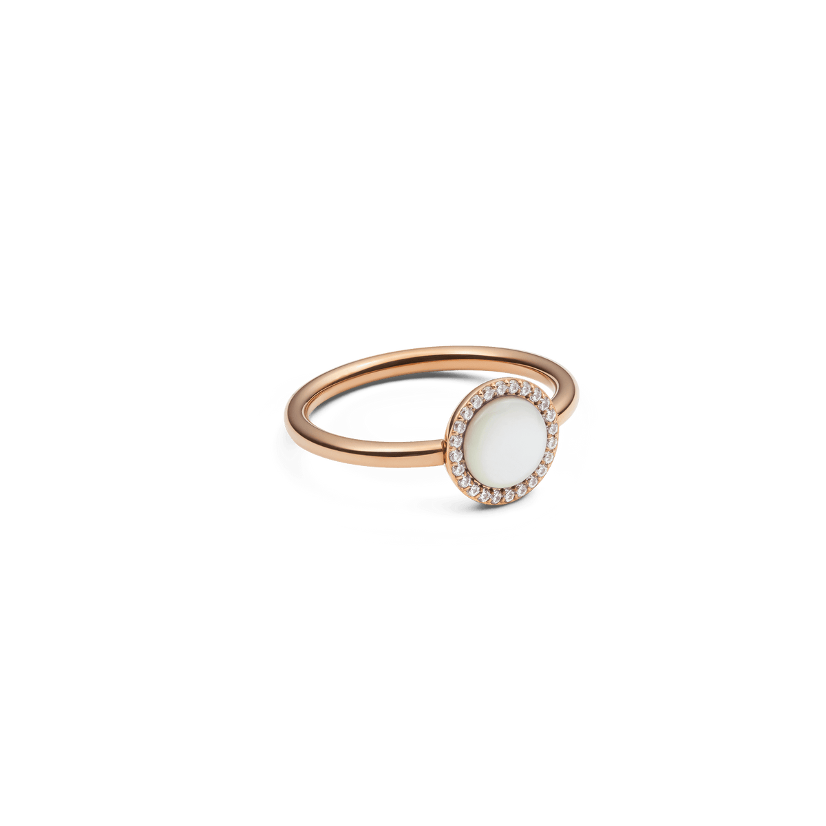 Audrey Ring Mother of Pearl Rose Gold