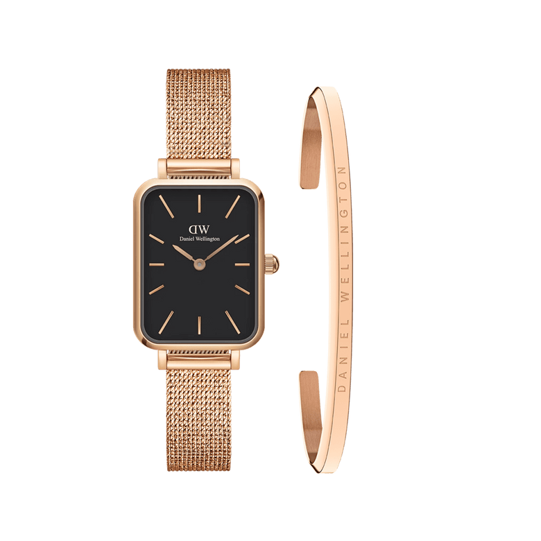 Quadro Pressed Melrose Black + Classic Bracelet