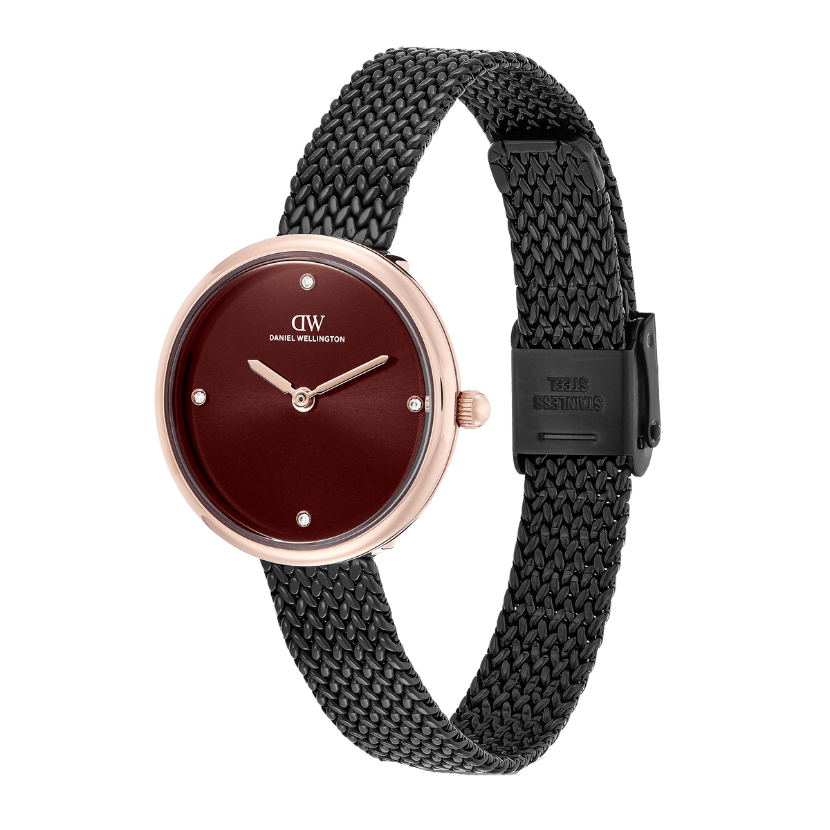 Round Analog Brown Rose Gold Ashfield