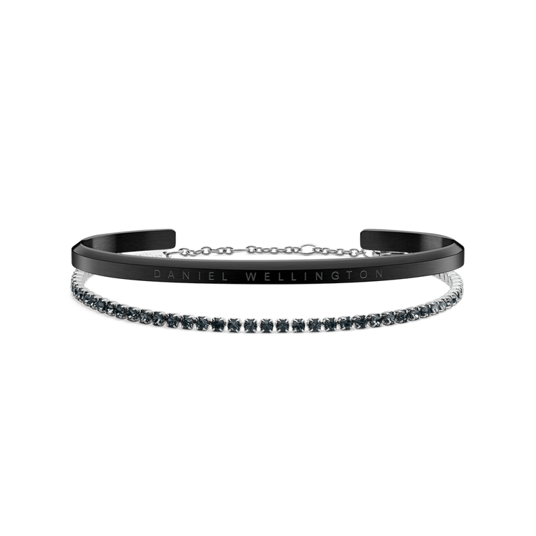 Classic Bracelet Black & Tennis Bracelet Nightfall Silver