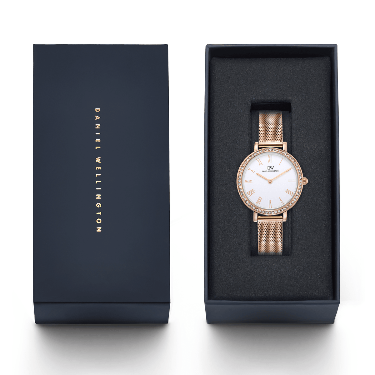 Round Analog Bezel Rose Gold
