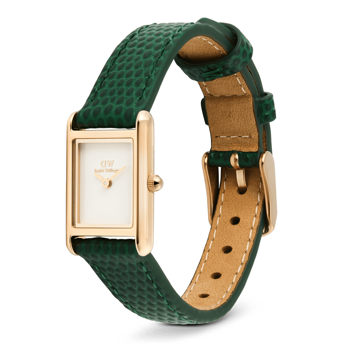 Bound Mini Green Lizard Rose Gold