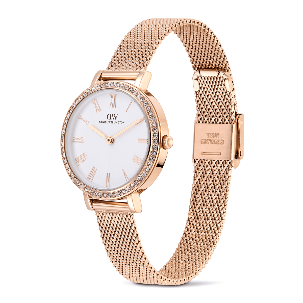 Round Analog Bezel Rose Gold
