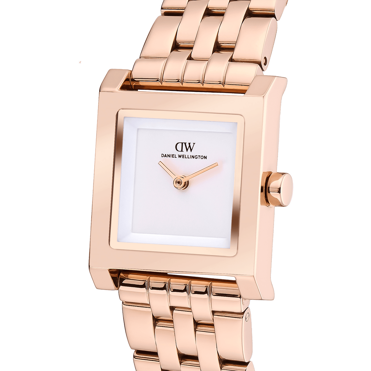 Square Analog Link Rose Gold