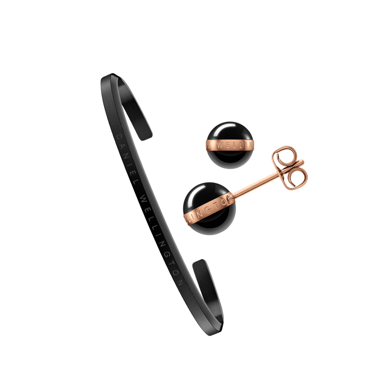 Aspiration Earrings + Classic Bracelet Black