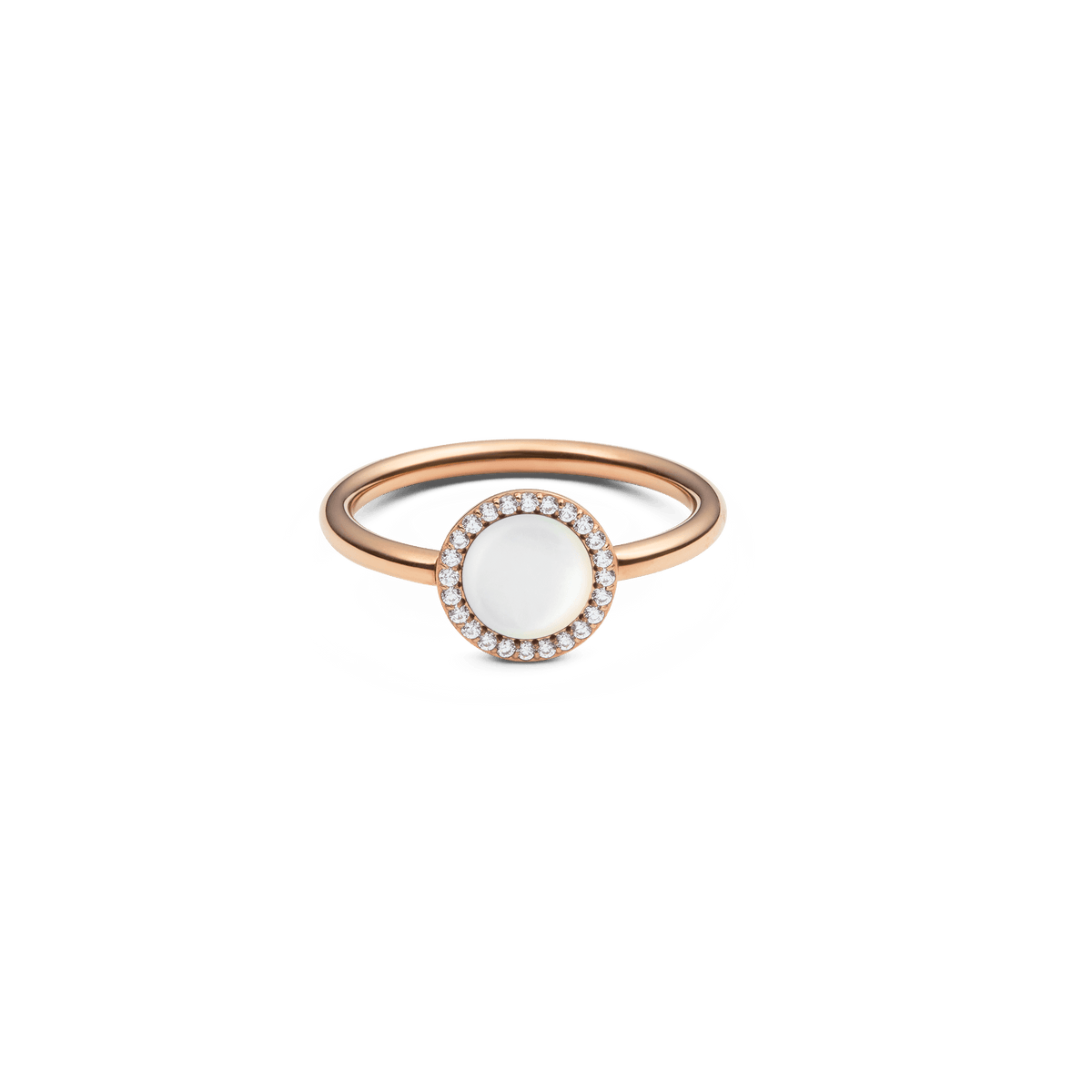 Audrey Ring Mother of Pearl Rose Gold
