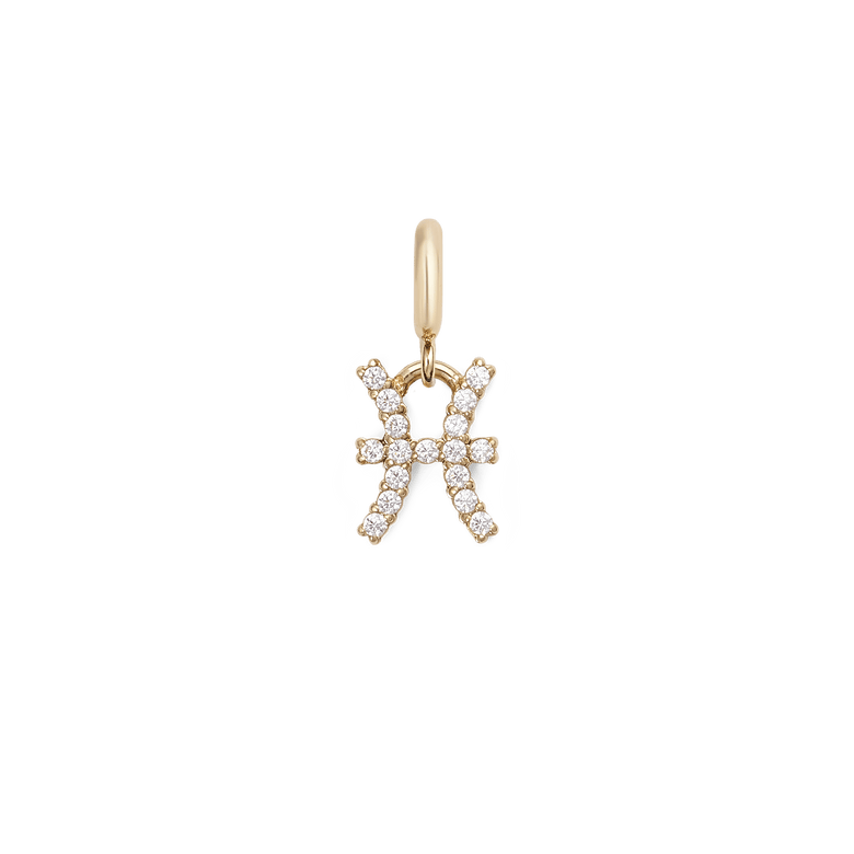 Zodiac Watch Charm Gold
