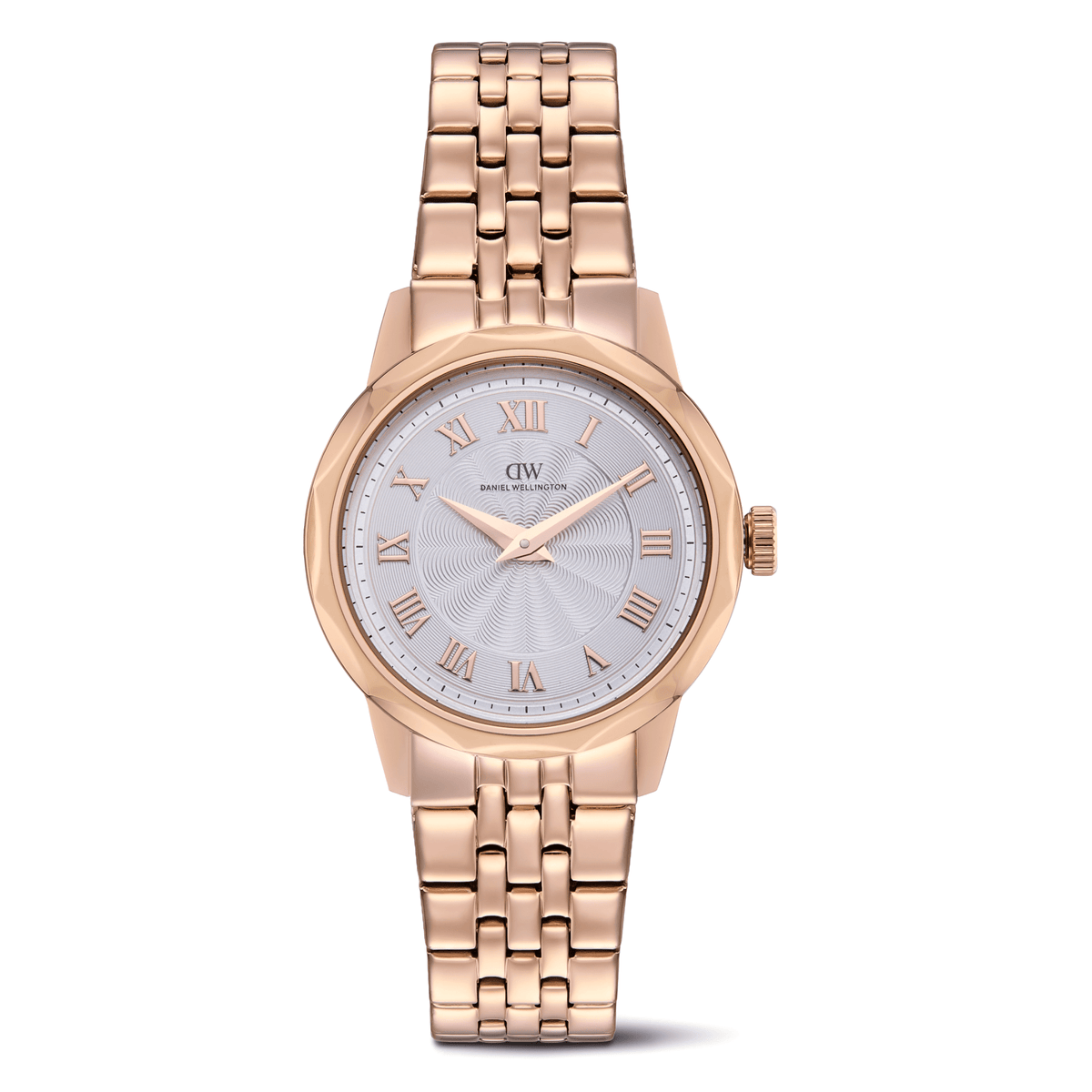 Round Analog Guilloché Rose Gold