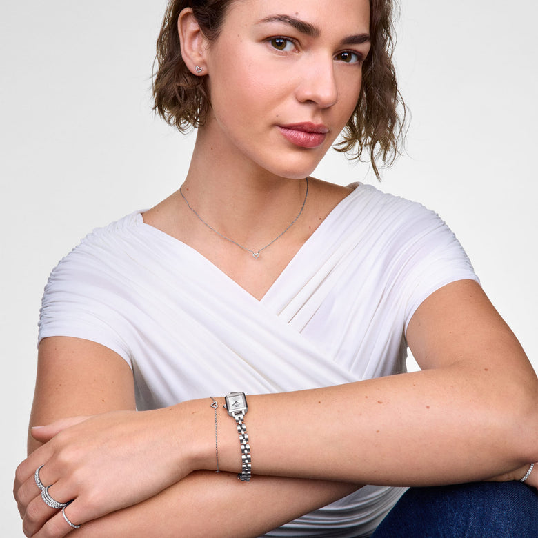 Mirelle Heart Bracelet Silver