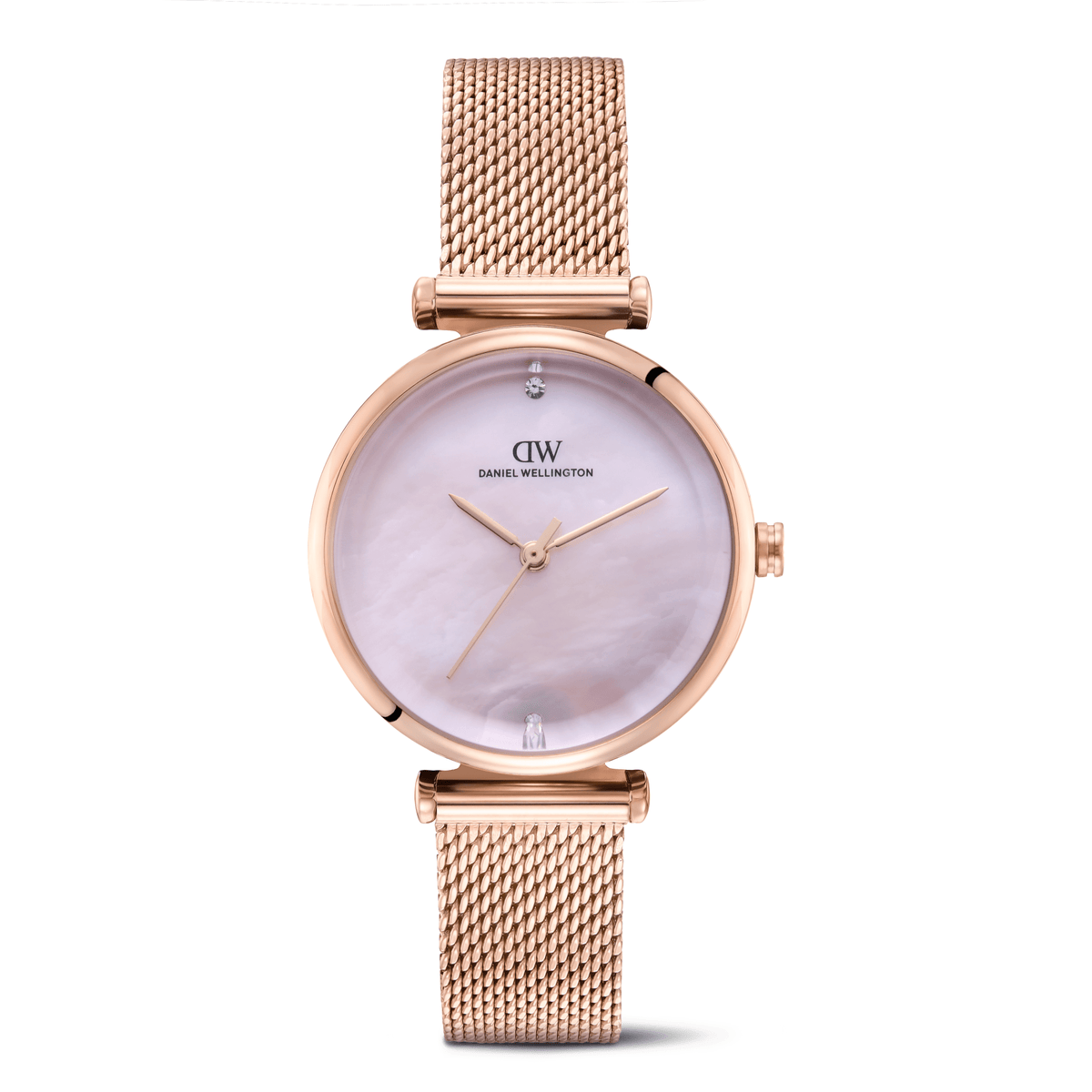 Round Analog Pink MOP Rose Gold