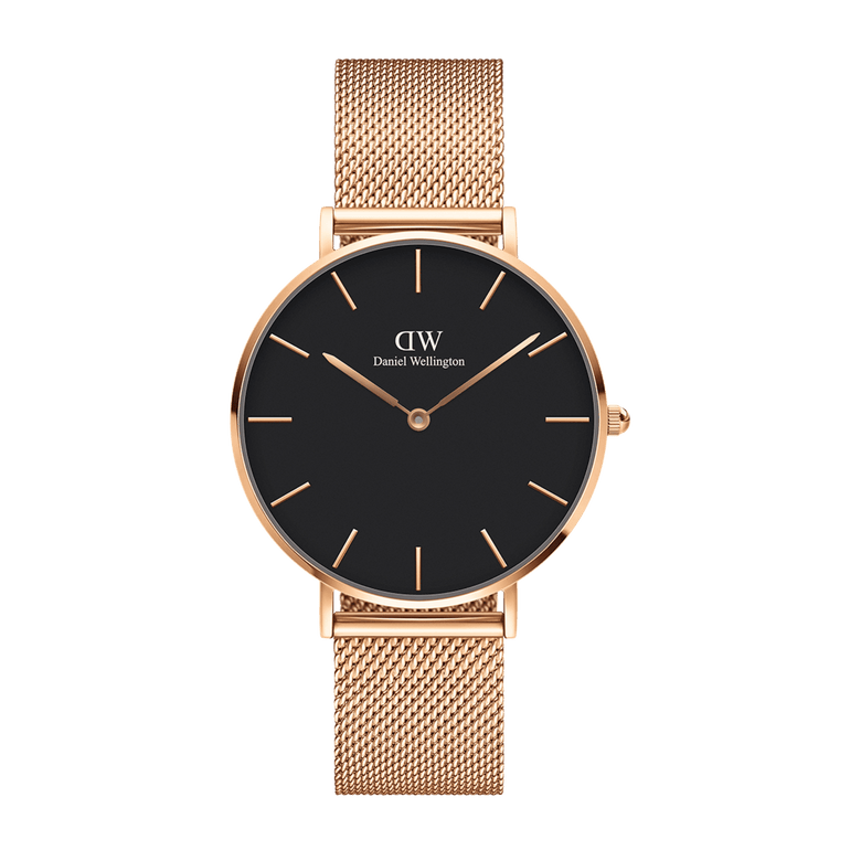 Petite Melrose Black Rose Gold