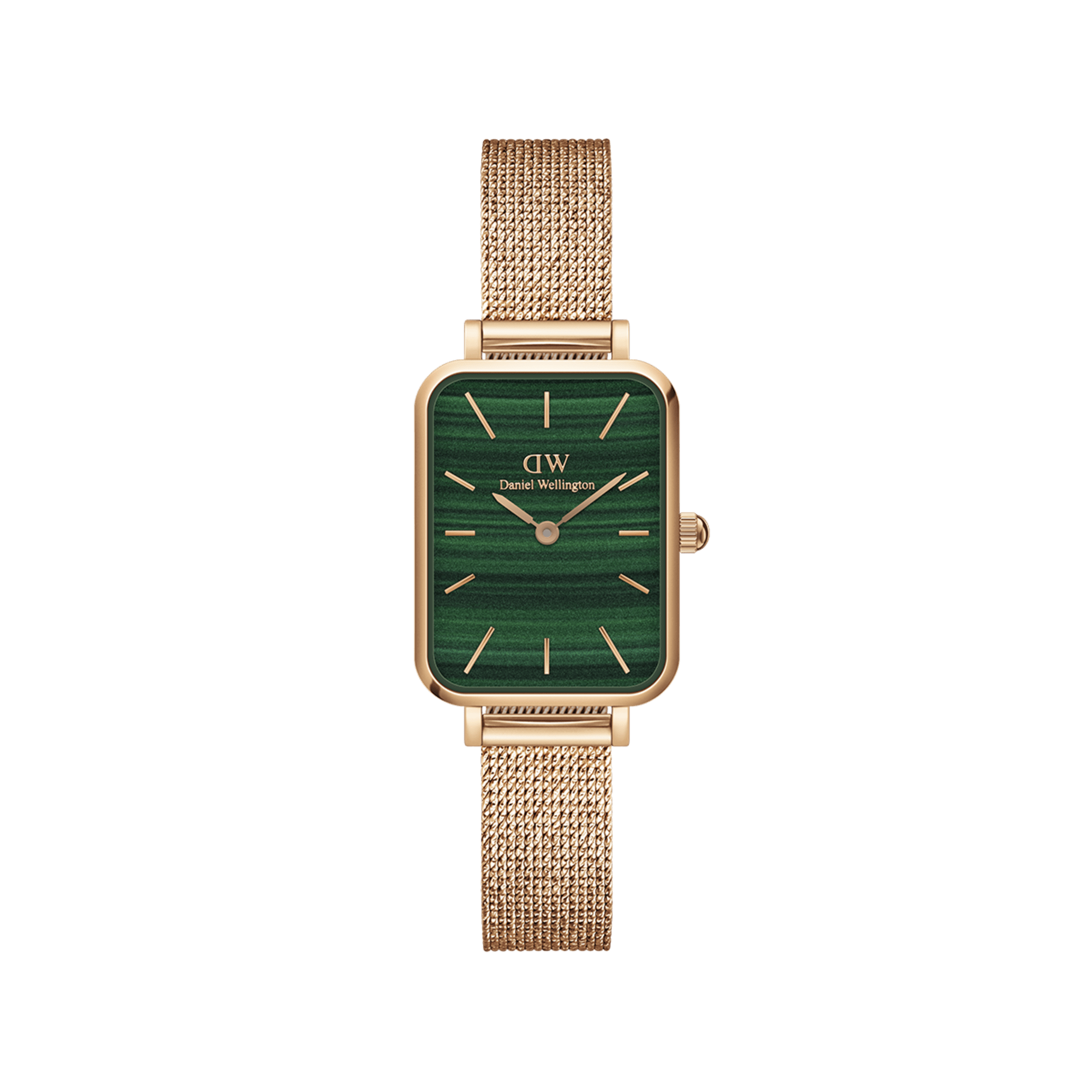 Quadro Green square dial watch for women DW - Main Image