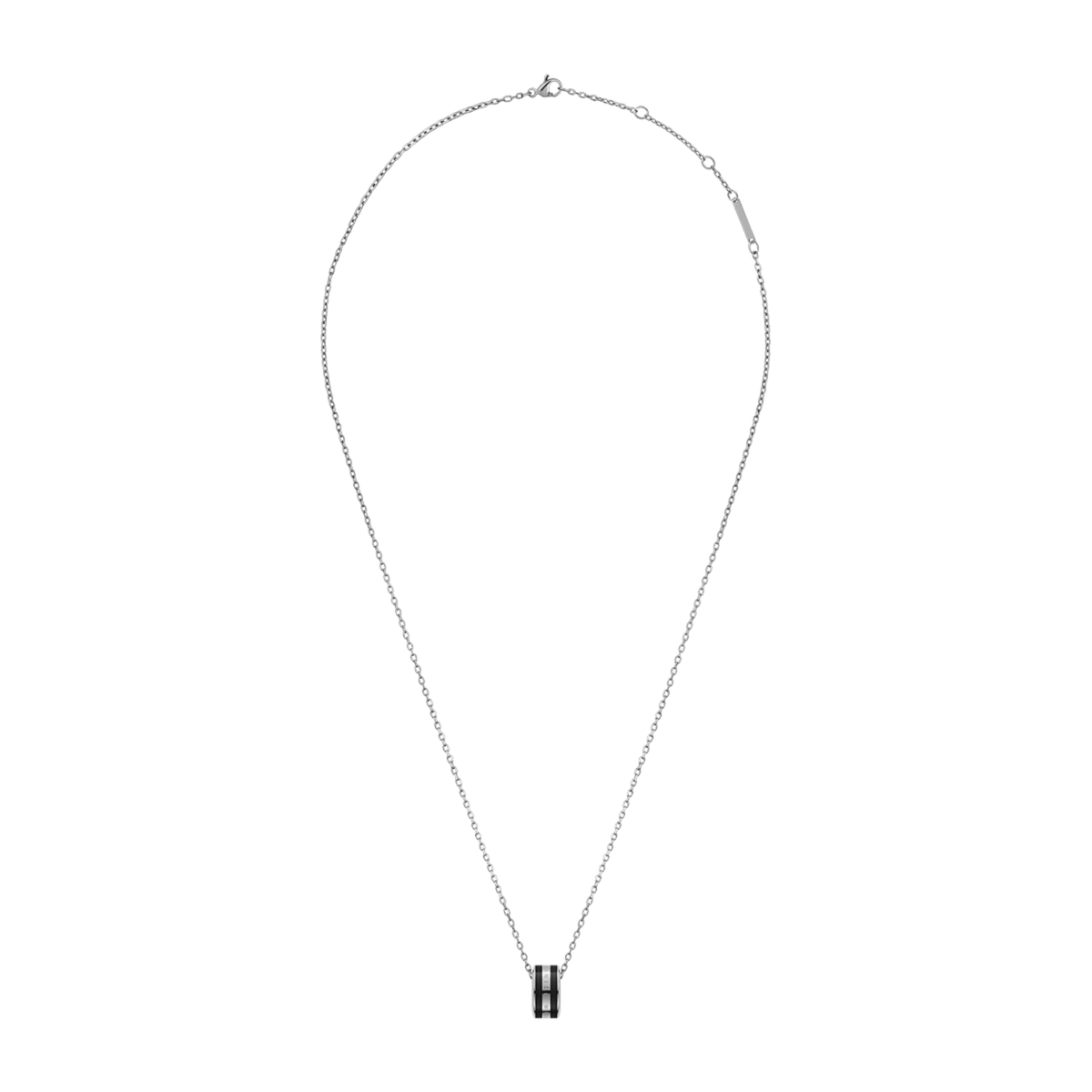 Emalie Necklace Silver Black