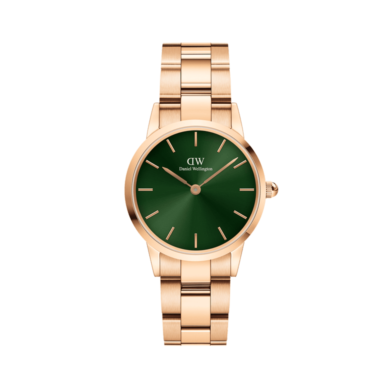 Iconic Link Emerald Green Rose Gold