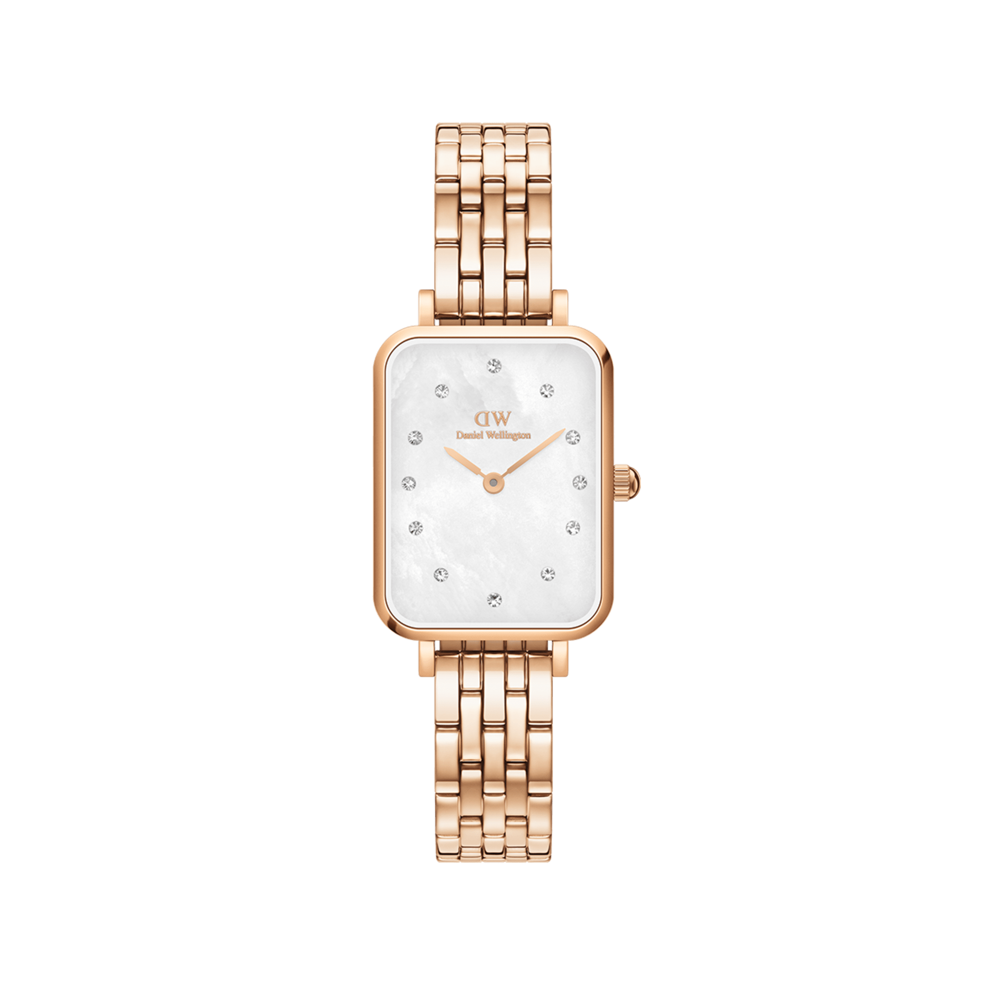 Quadro Lumine - Watch with white mother of pearl dial | DW