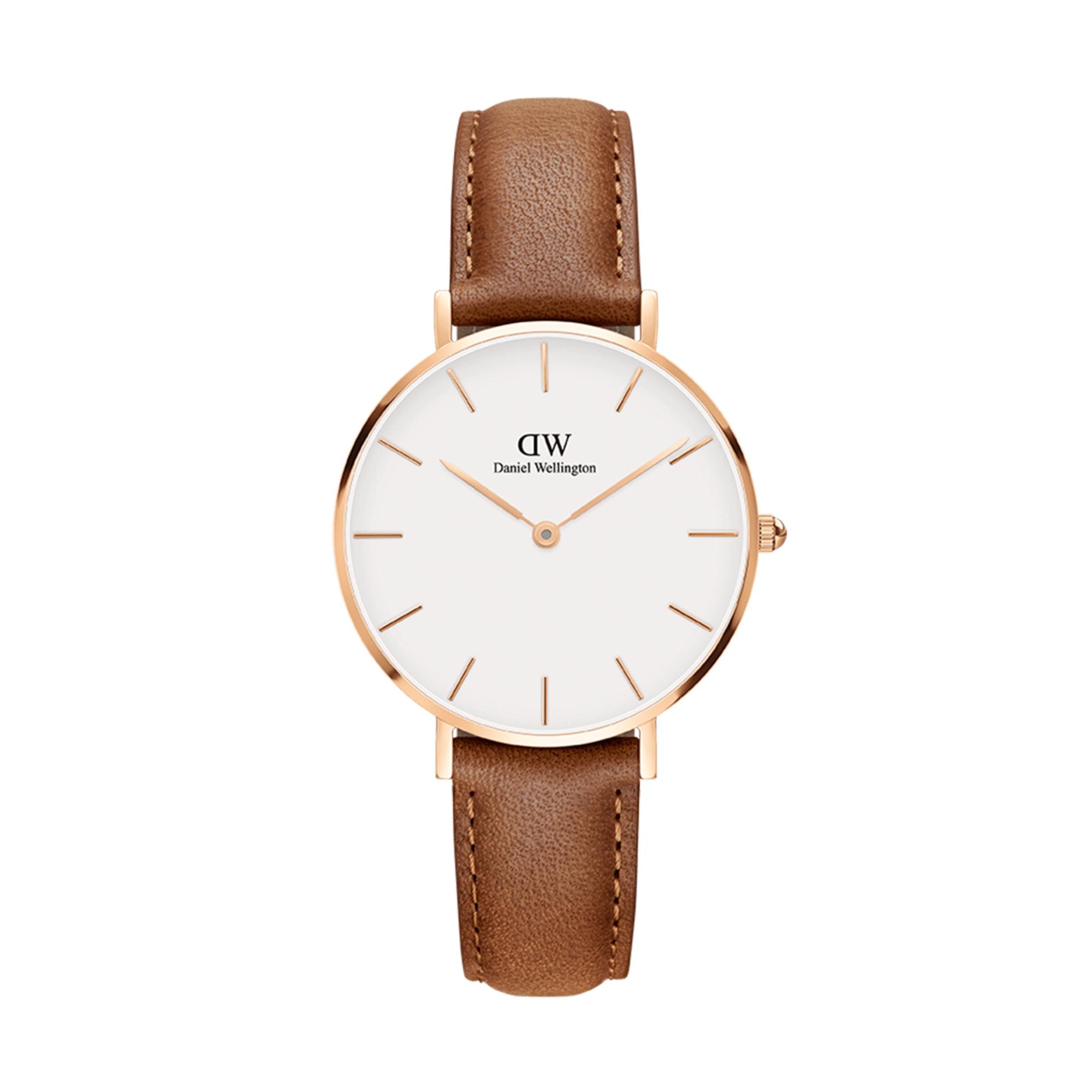 Petiet Durham - Rose gold ladies watch with white dial | DW 