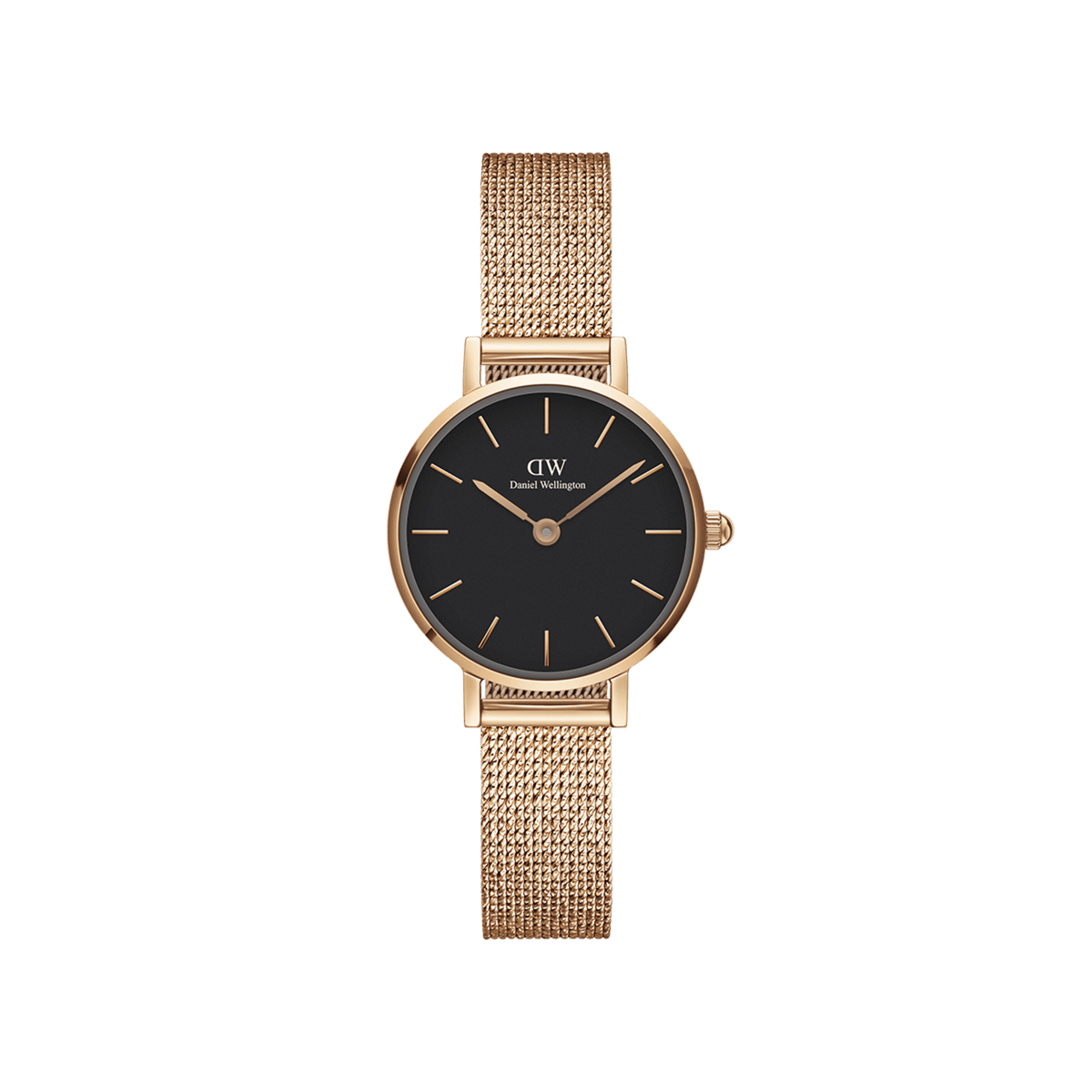 Petite Pressed Melrose Black Rose Gold