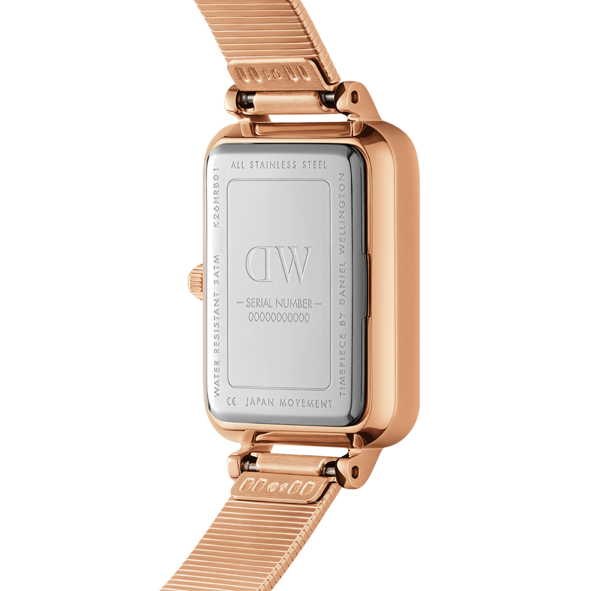 Quadro Lumine Pressed Piano White MoP Rose Gold