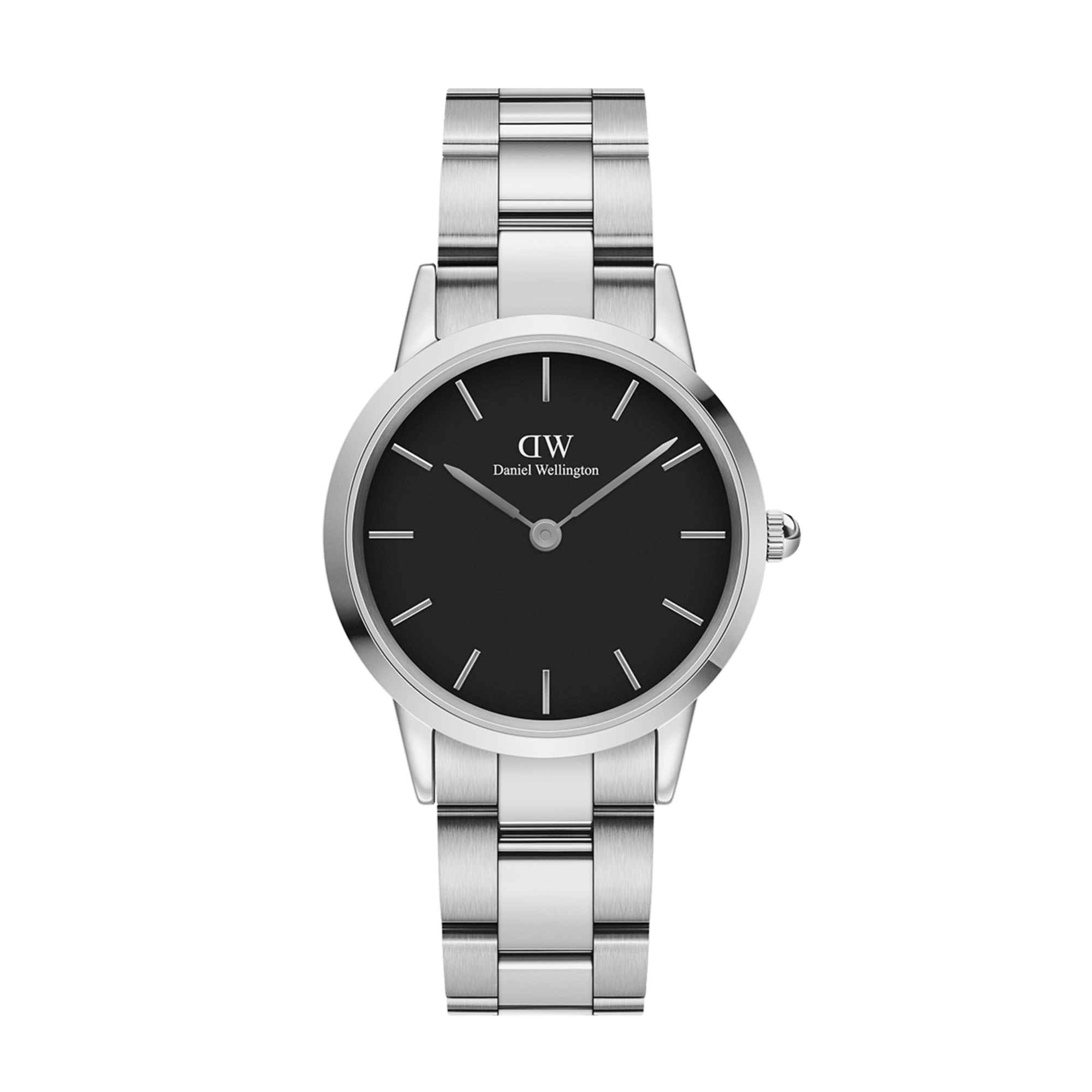 Iconic Link Silver watch with Black dial 36mm DW