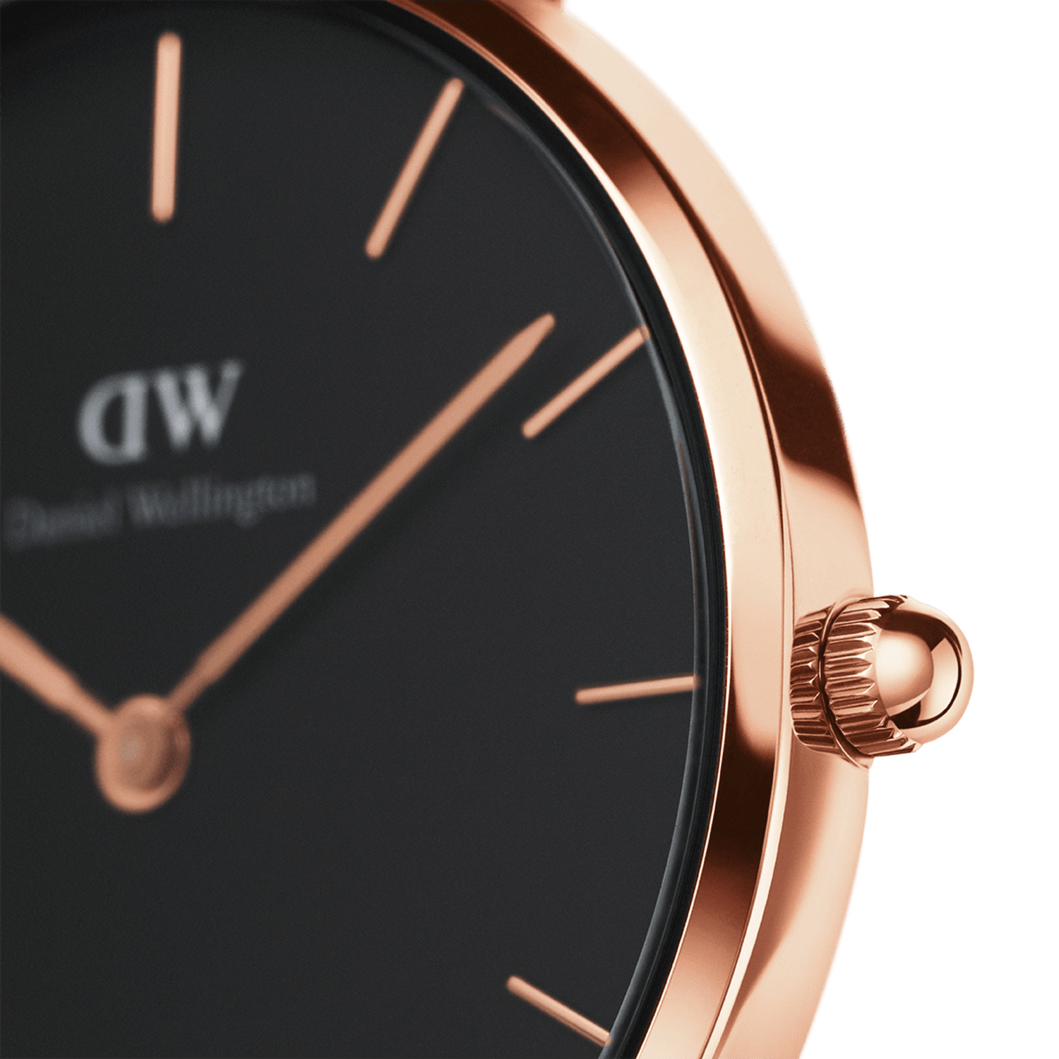 Petite Bayswater Black Rose Gold