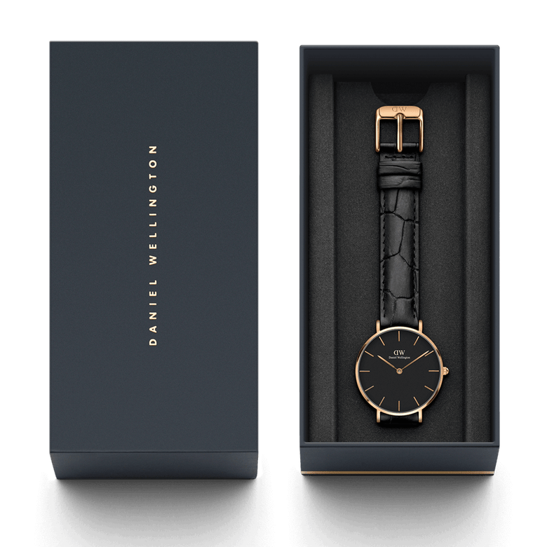 Petite Reading Black Rose Gold