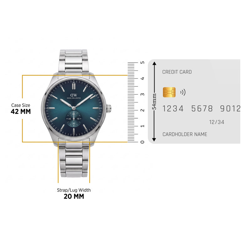 Round Analog Link Silver
