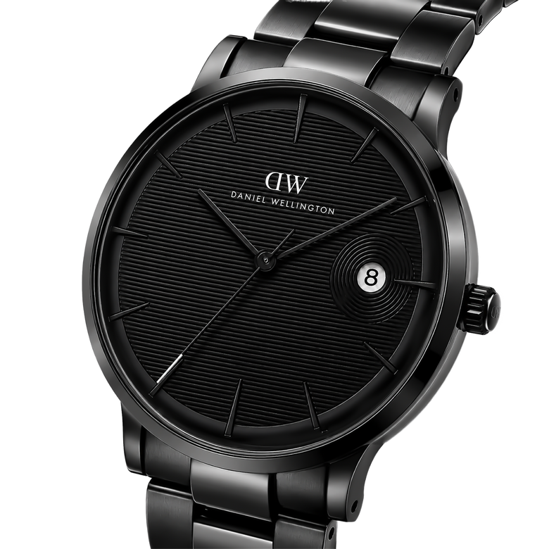 Round Analog 3-Link Black
