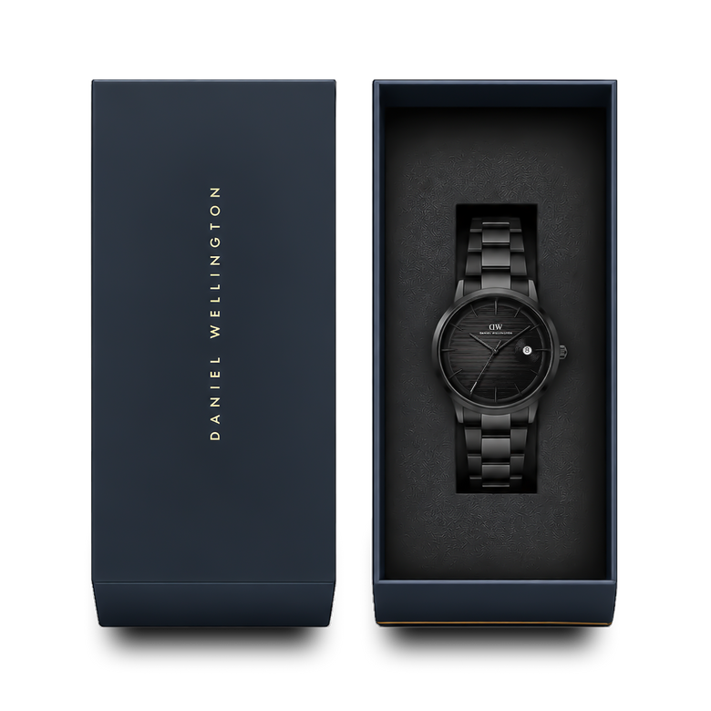 Round Analog 3-Link Black
