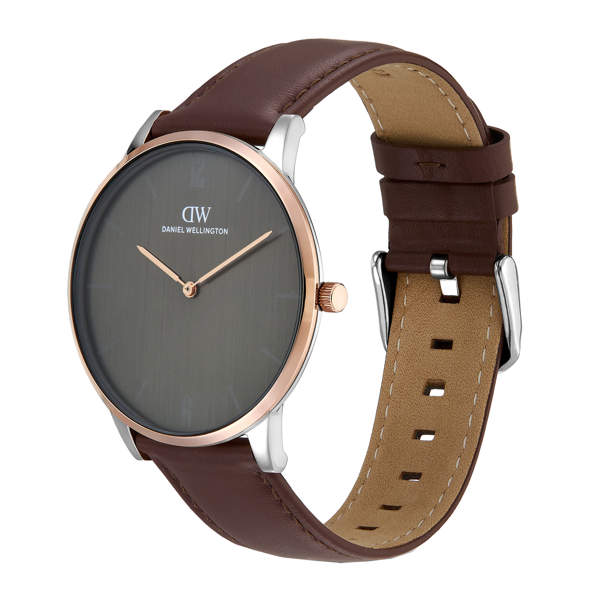 Round Analog St Mawes Two Tone Rose Gold/Silver