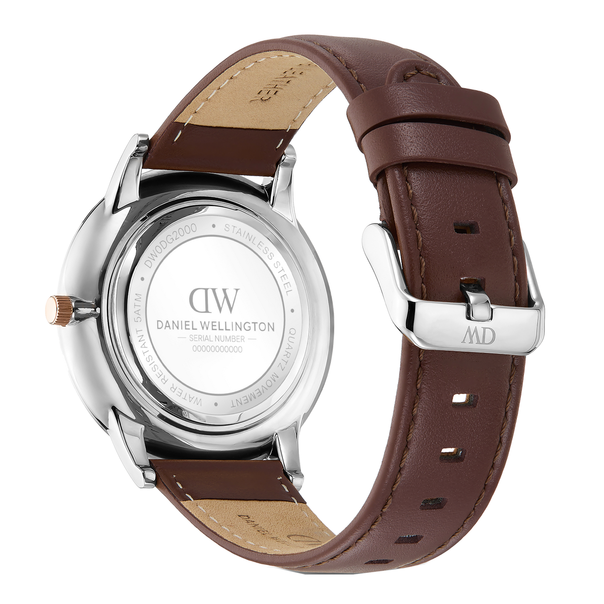 Round Analog St Mawes Two Tone Rose Gold/Silver