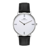 Round Analog Roman Sheffield Silver