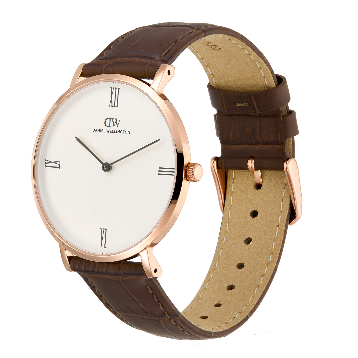 Round Analog Roman St Mawes Rose Gold