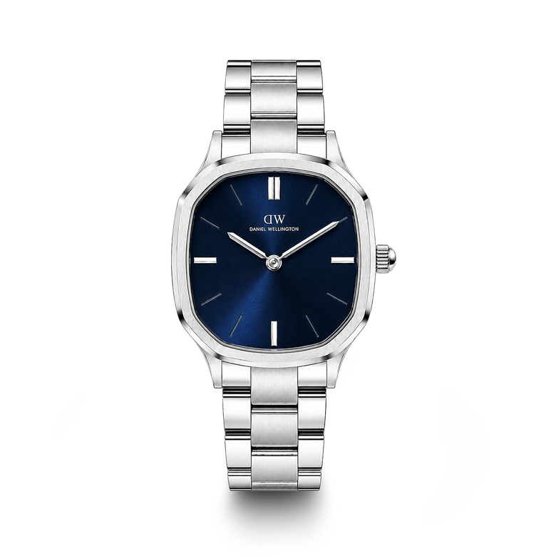 Octagonal Analog Silver