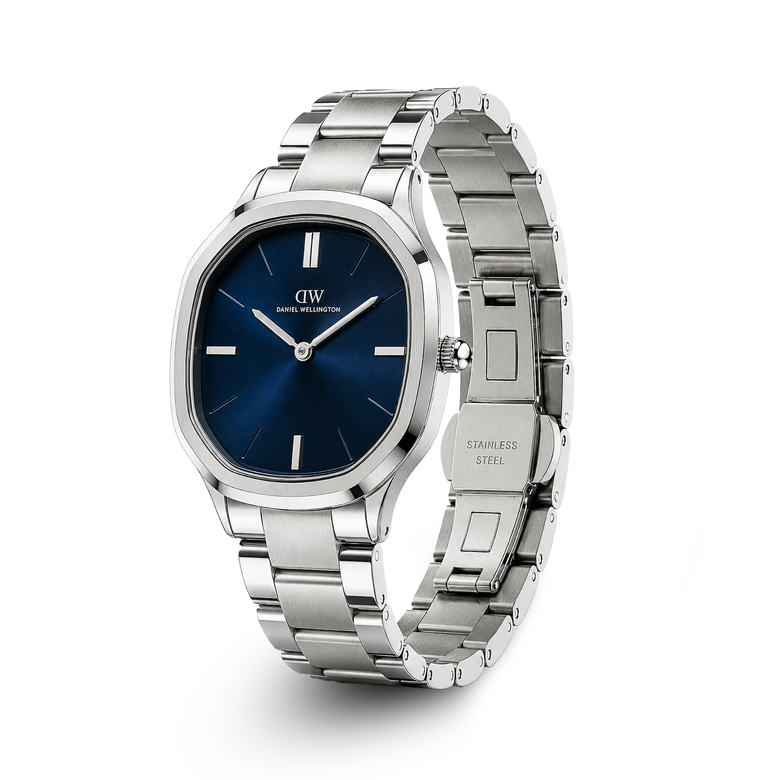 Octagonal Analog Silver