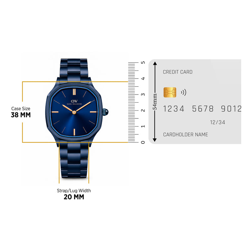 Octagonal Analog Blue