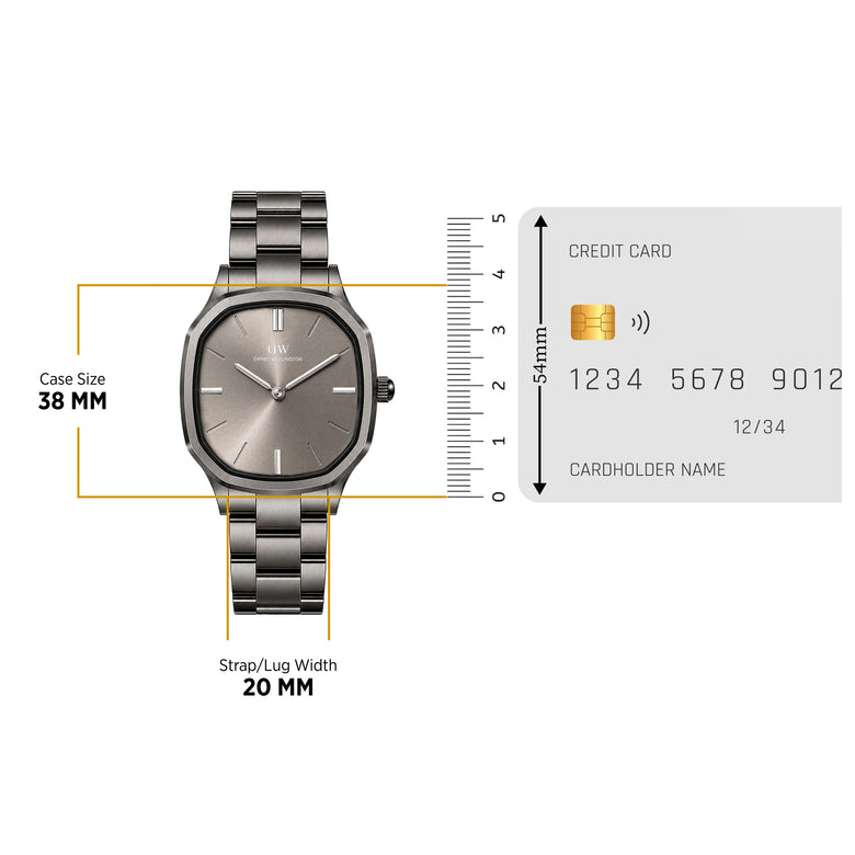 Octagonal Analog Gunmetal
