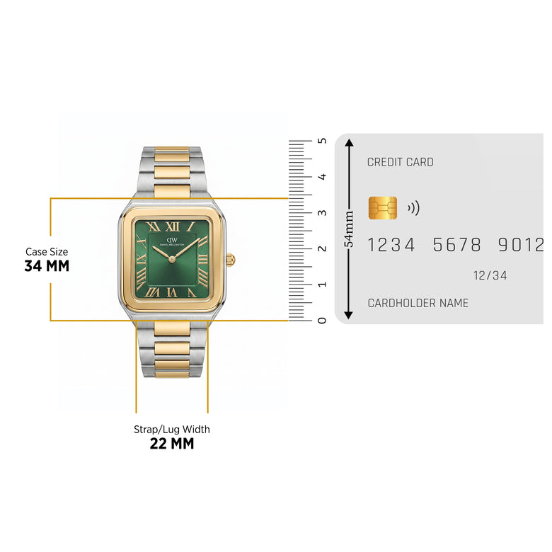 Square Analog Emerald Two Tone