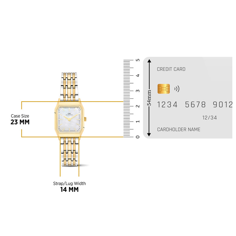Octagonal Analog Link Two Tone