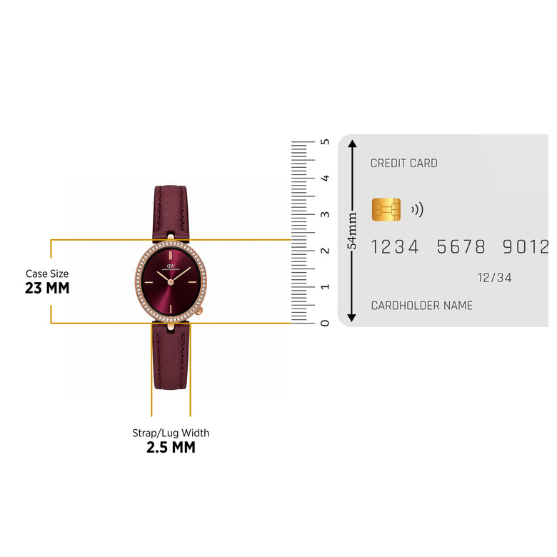 Round Analog Brown Leather Rose Gold