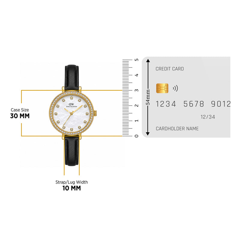 Round Analog Sheffield Gold