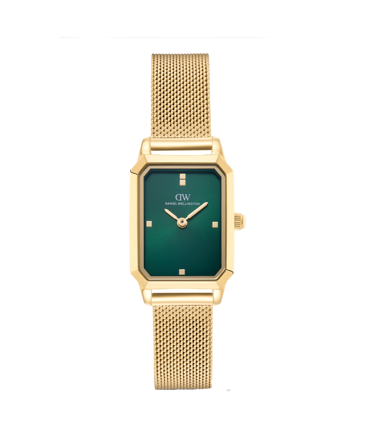 Octagonal Analog Emerald Gold