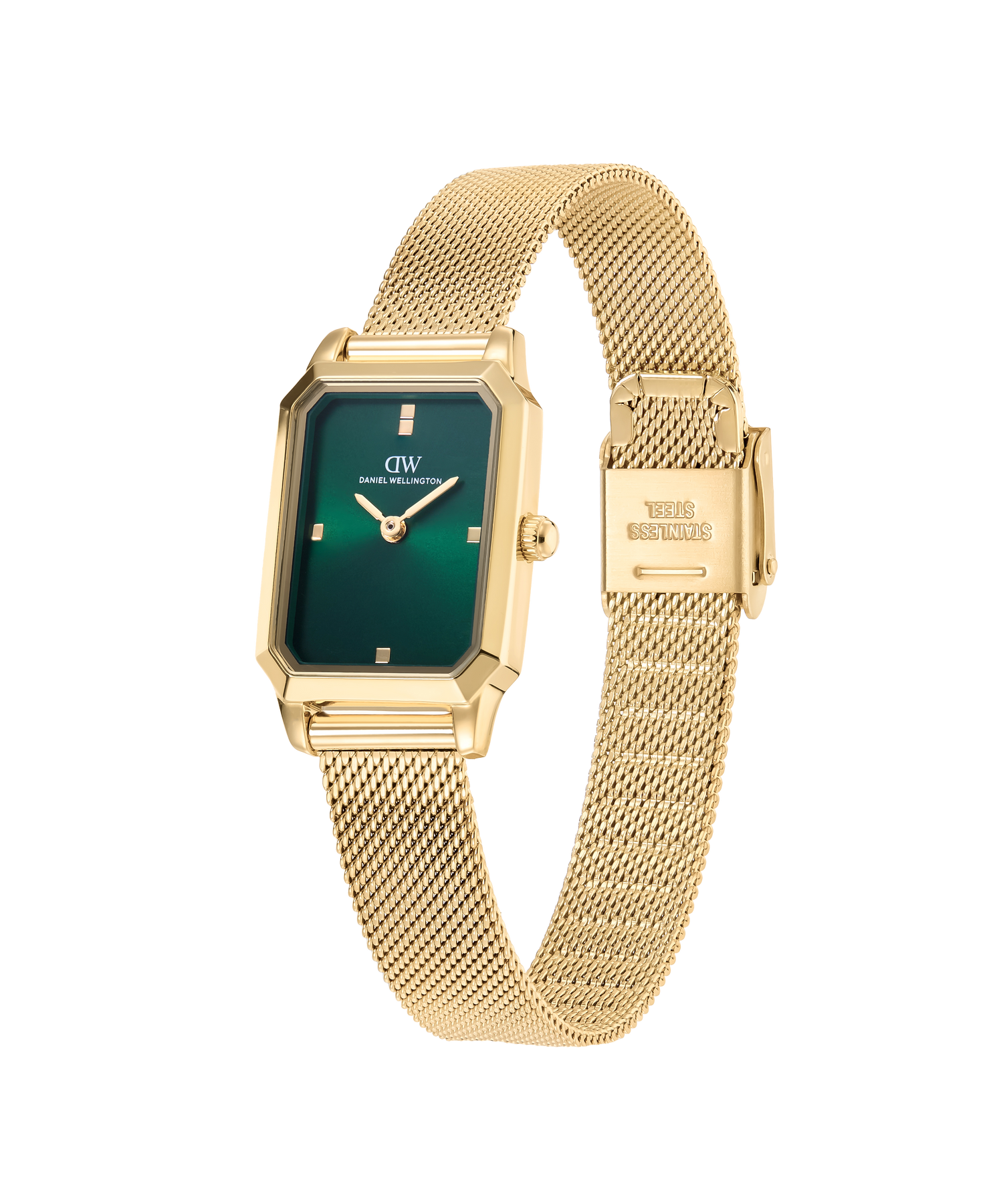 Octagonal Analog Emerald Gold
